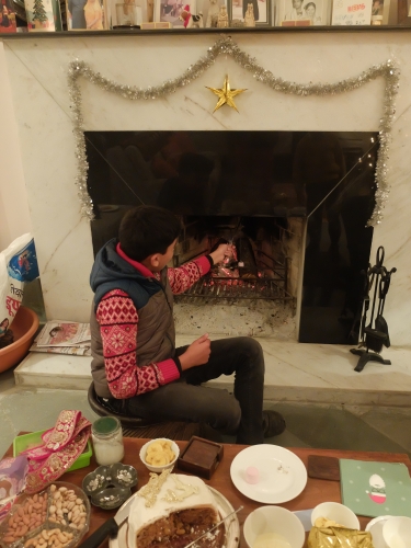 Nephew Toasting Marshmallows Jan 2026