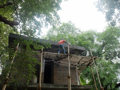Siyaram Plastering Roof Cantilever Sep 2021